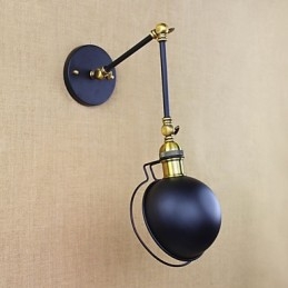 Industriell Retro Europeisk Stil Landsbykarakterbelysning Dekorativ Vegglampe Jernarm
