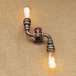Rustikk Hytte Landlig Messingdetaljer For Mini-Stil Omgivelseslys Vegglampe Vegglampe