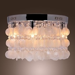 Moderne Samtids Krystall Mini Stil Krom Innfelt Montering