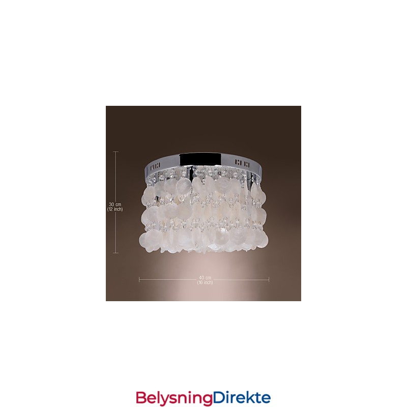 Moderne Samtids Krystall Mini Stil Krom Innfelt Montering