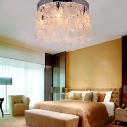 Moderne Samtids Krystall Mini Stil Krom Innfelt Montering
