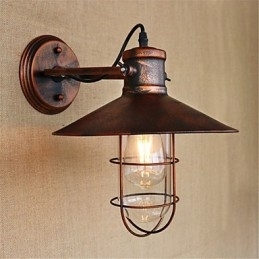 Rustikk Hytte, Landlig Retro-Maleri For Mini-Stil Downlight-Vegglamper