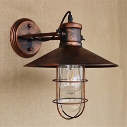 Rustikk Hytte, Landlig Retro-Maleri For Mini-Stil Downlight-Vegglamper