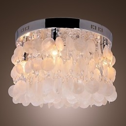 Moderne Samtids Krystall Mini Stil Krom Innfelt Montering