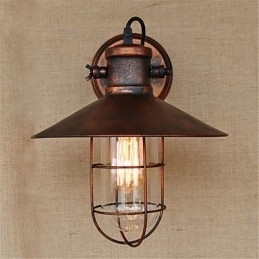 Rustikk Hytte, Landlig Retro-Maleri For Mini-Stil Downlight-Vegglamper