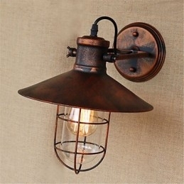 Rustikk Hytte, Landlig Retro-Maleri For Mini-Stil Downlight-Vegglamper