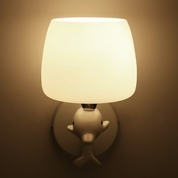 Moderne Samtidsmaleri Funksjon For Øyebeskyttelse Omgivelseslys Vegglampe Vegglampe