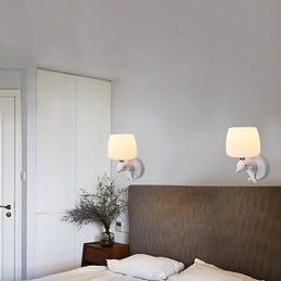 Moderne Samtidsmaleri Funksjon For Øyebeskyttelse Omgivelseslys Vegglampe Vegglampe