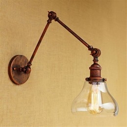 Landlig Retro Galvanisert Funksjon For Mini-Stil Øyebeskyttelse Omgivelseslys Svingarmlamper Vegglamper