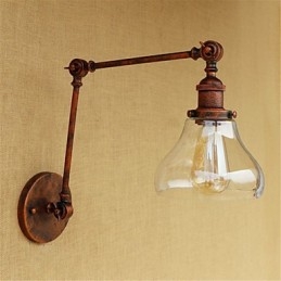 Landlig Retro Galvanisert Funksjon For Mini-Stil Øyebeskyttelse Omgivelseslys Svingarmlamper Vegglamper
