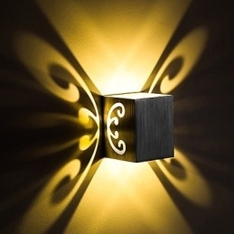 Moderne Lys Aluminiums Innfelt Vegglampe Dekorerer Vegglamper