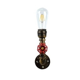 Vegglampe Vegglampe Veggjernsvegglampe Dum Black Lightsaber-Lampe På Veggen