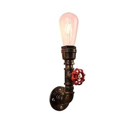 Vegglampe Vegglampe Veggjernsvegglampe Dum Black Lightsaber-Lampe På Veggen