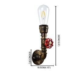 Vegglampe Vegglampe Veggjernsvegglampe Dum Black Lightsaber-Lampe På Veggen