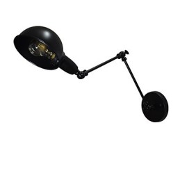 Jernvegglampe Sammenleggbar Svart Enkel Retro Vegglampe Enkelthodet Dekorativ Vegglampe Europeisk Stil