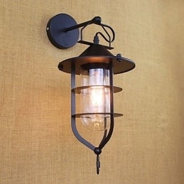 Landlig Retro-Maleri For Mini-Stil Øyebeskyttelse Omgivelseslys Vegglampetter