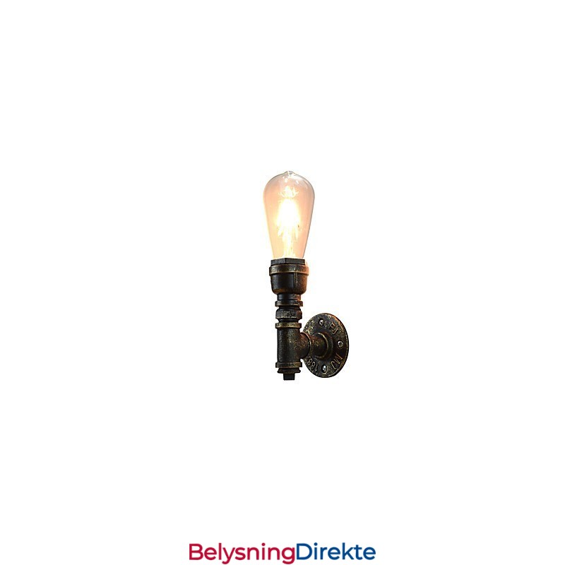 Vegglampe Vegglampe Veggjernsvegglampe Dum Black Lightsaber-Lampe På Veggen
