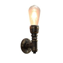 Vegglampe Vegglampe Veggjernsvegglampe Dum Black Lightsaber-Lampe På Veggen