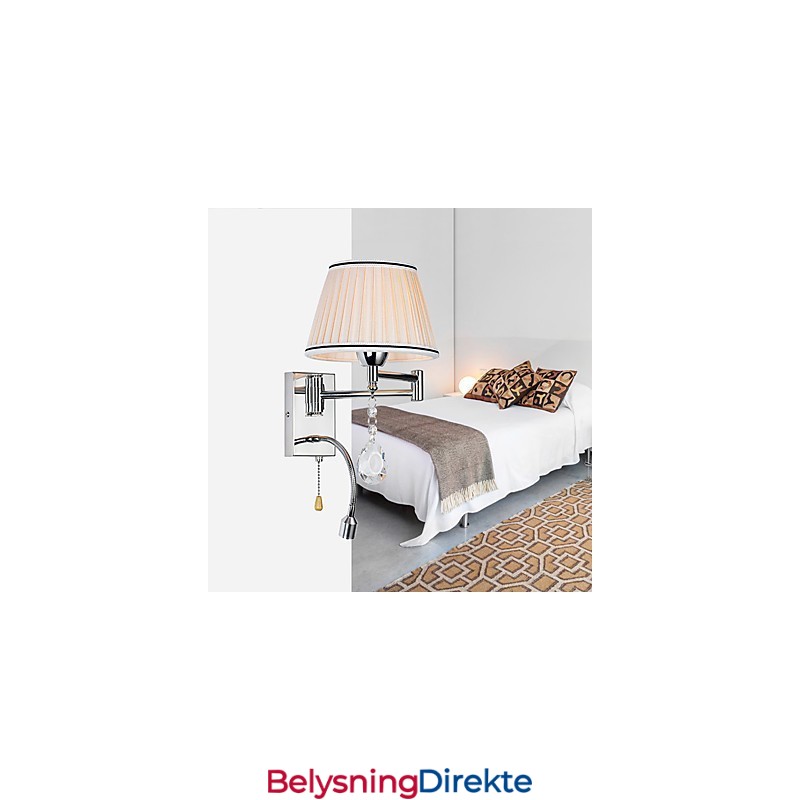 Vegglampe Moderne Samtidsstil Rustikk Hytte Moderne Samtidsstil Land Krom Funksjon For Krystall Svingarm