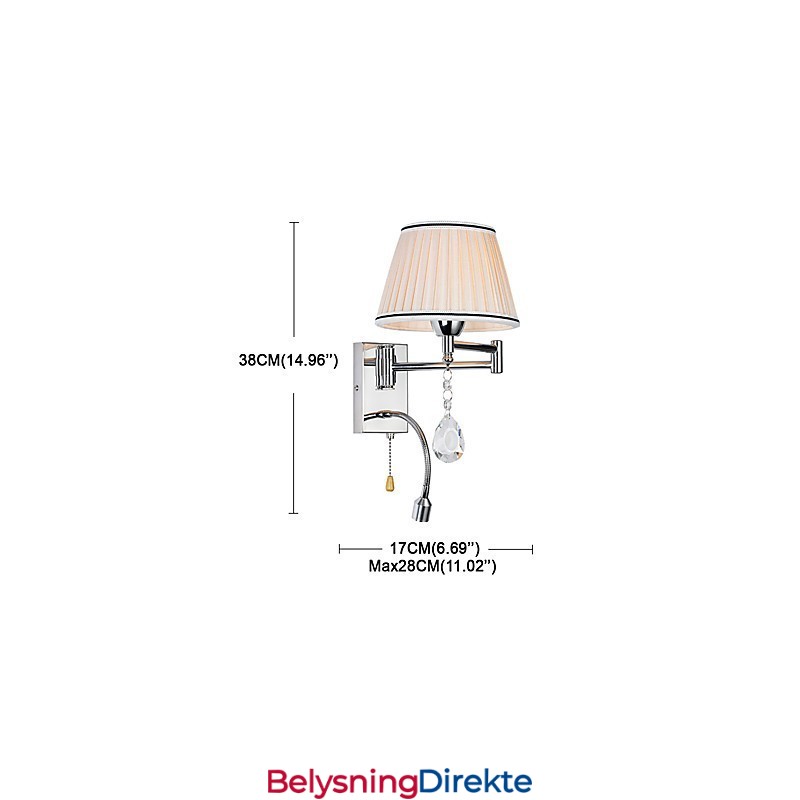 Vegglampe Moderne Samtidsstil Rustikk Hytte Moderne Samtidsstil Land Krom Funksjon For Krystall Svingarm