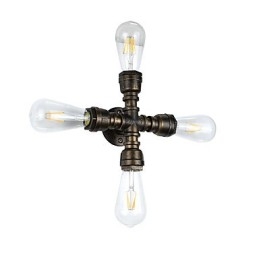 Rustikk Hytte Tradisjonell Klassisk Antikk Messing Vegglampe Vegglampe