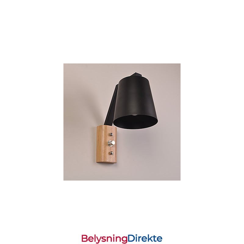 Moderne, Samtidskunst I Landlig Sort Oksidfinish For Downlight-Vegglampe