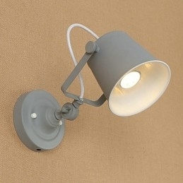 Malt Stålvegglampe Dum Svart Amerikansk Kaffedekorasjon Retro Vegglampe Lyssabellampe På Vegg