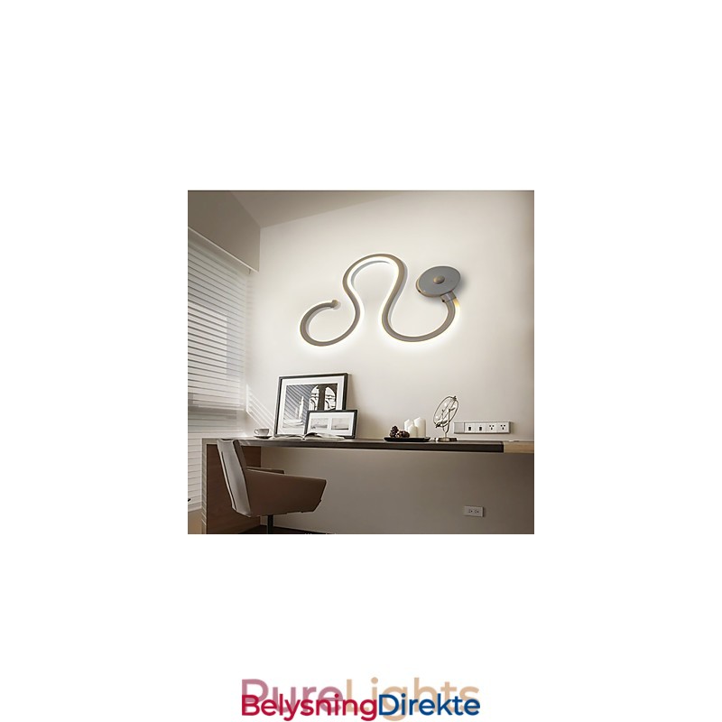 Moderne Minimalistisk Lampe Aluminiumslampe Soveromslampe Nattbordslampe Dekorasjon Designere Formet Korridorbelysning Kreativ Stuelampe