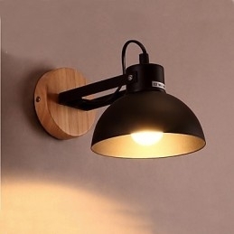 Moderne, Samtidskunstnerisk Rustikk Hyttemaleri Med Downlight-Vegglampe