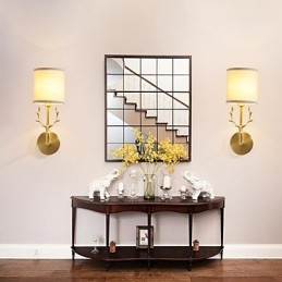 Enkel Vintage Tradisjonell Klassisk Messingfunksjon For Mini-Stil Omgivelseslys Vegglampe