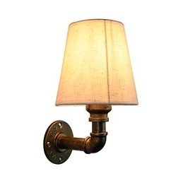 Rustikk Lodge Messingdetalj For Omgivelseslys Vegglampe Vegglampe