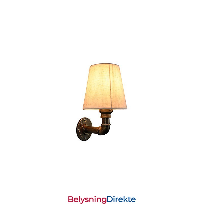 Rustikk Lodge Messingdetalj For Omgivelseslys Vegglampe Vegglampe
