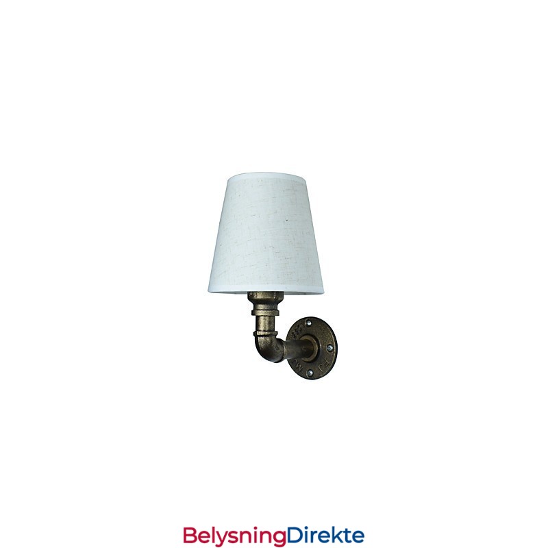 Rustikk Lodge Messingdetalj For Omgivelseslys Vegglampe Vegglampe
