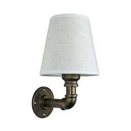 Rustikk Lodge Messingdetalj For Omgivelseslys Vegglampe Vegglampe