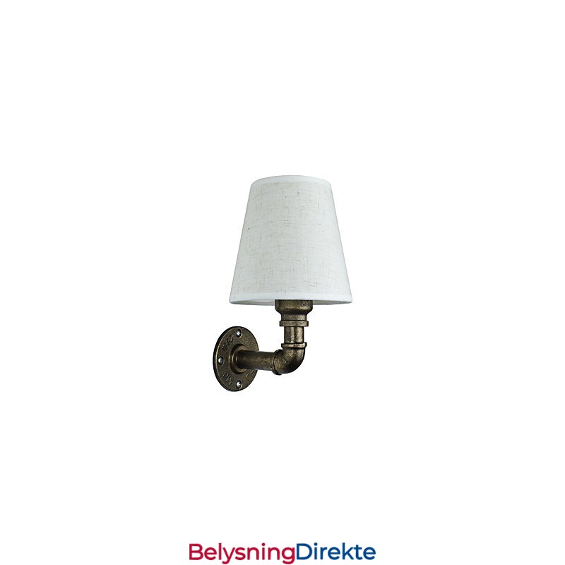 Rustikk Lodge Messingdetalj For Omgivelseslys Vegglampe Vegglampe