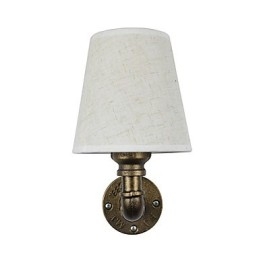 Rustikk Lodge Messingdetalj For Omgivelseslys Vegglampe Vegglampe