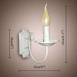 Enkel Moderne Vegglampe Stearinlys Enkelt Hodelampe Korridor Nattbordslampe
