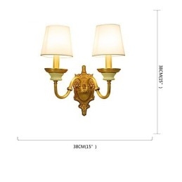 Enkel, Landlig, Tradisjonell, Klassisk Messingfunksjon For Mini-Stil, Opplyst Vegglampe
