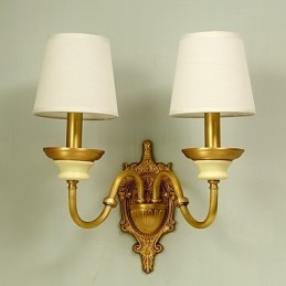 Enkel, Landlig, Tradisjonell, Klassisk Messingfunksjon For Mini-Stil, Opplyst Vegglampe