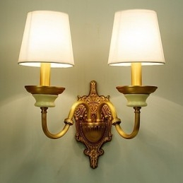 Enkel, Landlig, Tradisjonell, Klassisk Messingfunksjon For Mini-Stil, Opplyst Vegglampe