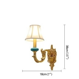 Enkel, Landlig, Tradisjonell, Klassisk Messingfunksjon For Mini-Stil, Opplyst Vegglampe