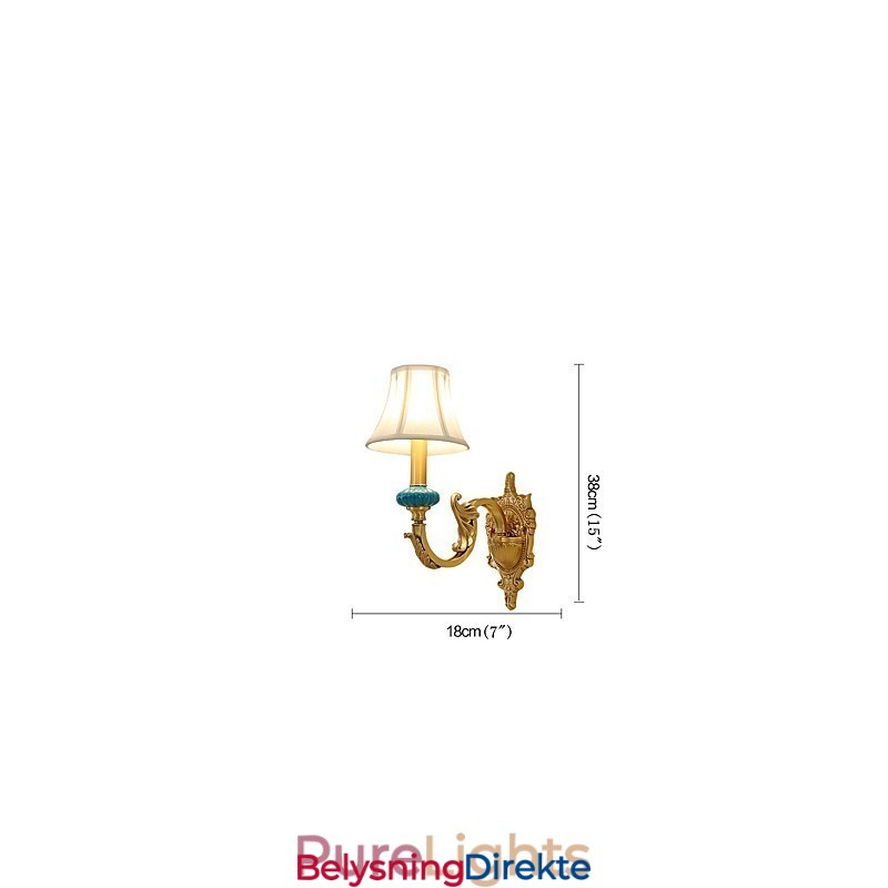 Enkel, Landlig, Tradisjonell, Klassisk Messingfunksjon For Mini-Stil, Opplyst Vegglampe