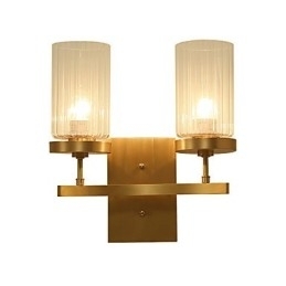 Tradisjonell Klassisk Landlig Messingfunksjon For Mini-Stil Opplyst Vegglampe I Messing