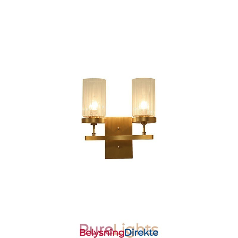 Tradisjonell Klassisk Landlig Messingfunksjon For Mini-Stil Opplyst Vegglampe I Messing