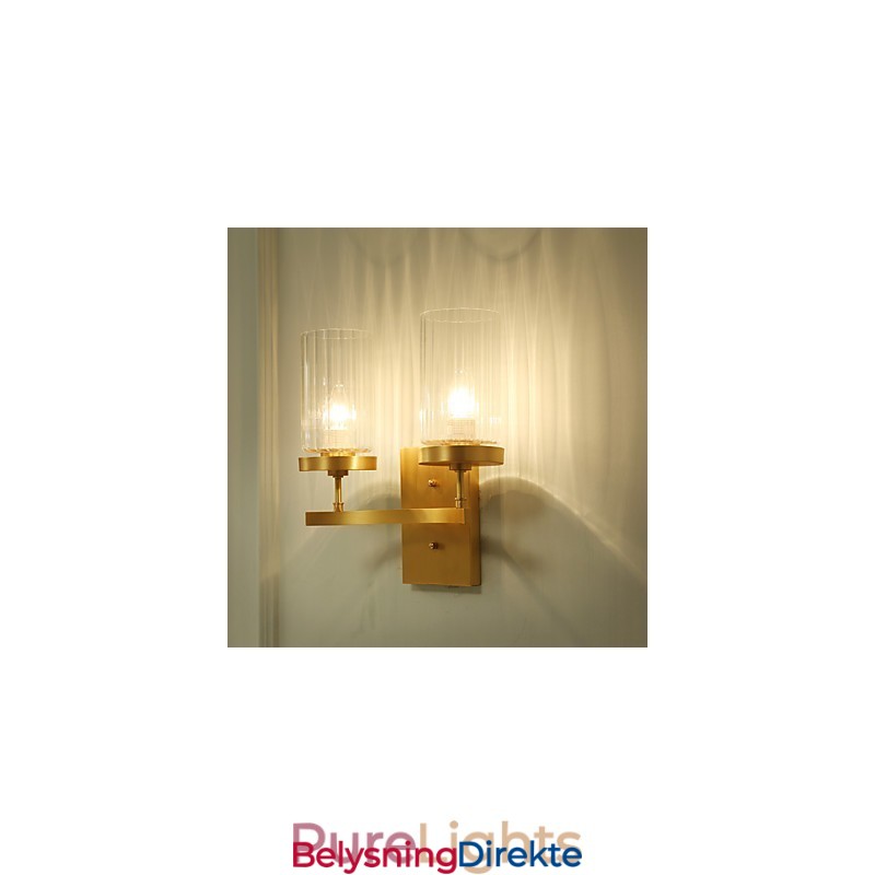 Tradisjonell Klassisk Landlig Messingfunksjon For Mini-Stil Opplyst Vegglampe I Messing