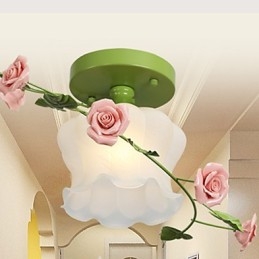 Valentinsdagen Rosehagen Blomster Og Planter Absorberer Kuppellys