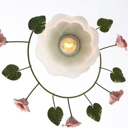 Valentinsdagen Rosehagen Blomster Og Planter Absorberer Kuppellys