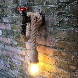Rustikk Hyttemaling For Omgivelseslys Vegglampe Med Vegglampe