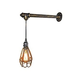 Loft Vintage Vegglamper Med Bryter Industriell Edison Fashion Simplicity Vegglampe I Metallsokkel