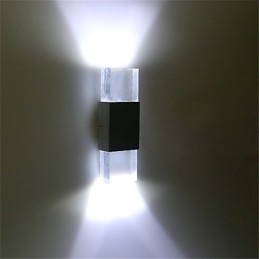 6 Lysrørsokkel Moderne Samtidskunst Skinnende Funksjon For Omgivelseslys Vegglampe Vegglampe